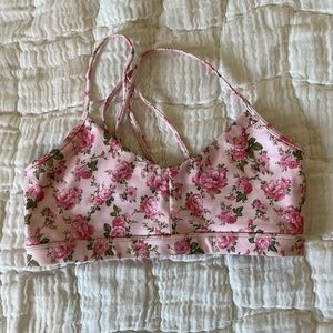 LoveShackFancy strappy sports bra
